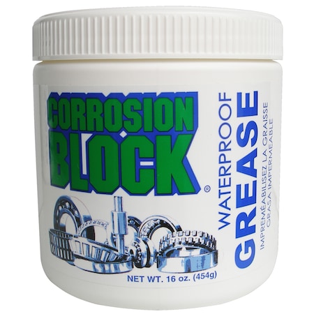 Corrosion Block Waterproof Grease-16oz Tub-Non-Hazmat, Non-Flammable-Non-Toxic 25016